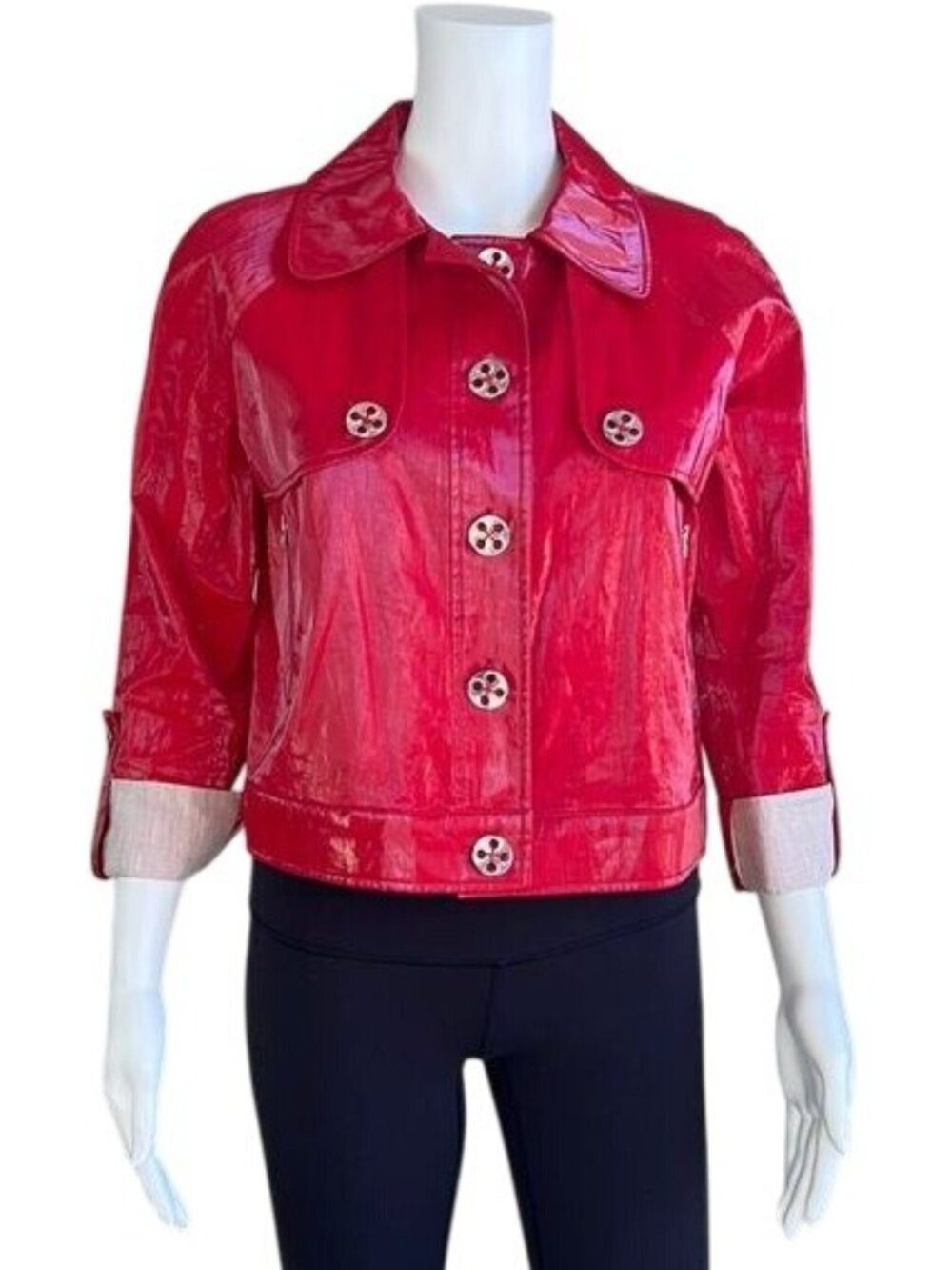 VINTAGE Y2K Jacket in Red - 4
